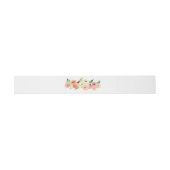 Spring Waterverf Floral Wedding Invitation Band Uitnodigingen Wikkel (Vlak)