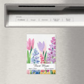 SPRING WATERVERF FLOWERS - MOEDERDAG BESTE MOEDER MAGNEET (Insitu (Vaatwasser))
