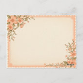 Spring Waterverf Fox houdt een brief - Briefkaart (Achterkant)