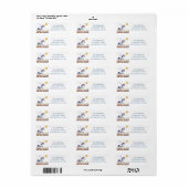 Spring Waterverf Paard Retouradres Etiket (Full Sheet)
