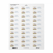 Spring Waterverf Paard Retouradres Etiket (Full Sheet)