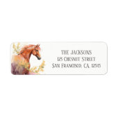 Spring Waterverf Paardenbloemen Retouradres Etiket (Voorkant)