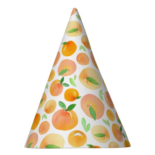 Spring Waterverf Peaches Pattern Feesthoedjes (Rechts)