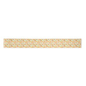 Spring Waterverf Peaches Pattern Ribbon Satijnen Lint (Voorkant)