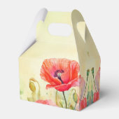 Spring Waterverf Poppies Floral Bedankdoosjes (Achterkant)