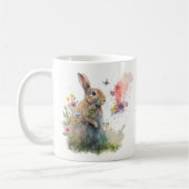 Spring Waterverf Rabbit Koffiemok (Links)