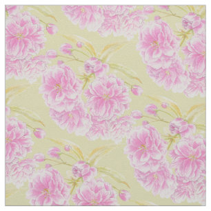 Spring waterverf roze bloesem bloeit stof