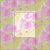 Spring waterverf roze bloesem bloeit stof (Delen)