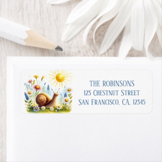 Spring Waterverf slak retour adres Etiket (Insitu)