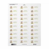 Spring Waterverf Texas Longhorn Kalf Etiket (Full Sheet)