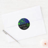 Spring Wedding Black & Blue Sticker (Envelop)