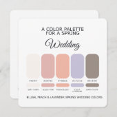 Spring Wedding Colors Palette 2026 Card Kaart (Voorkant / Achterkant)