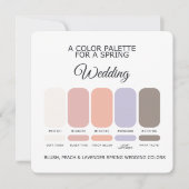 Spring Wedding Colors Palette 2026 Card Kaart (Voorkant)