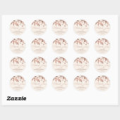Spring Wedding dank u Sticker Roos Gold Foil (Vel)