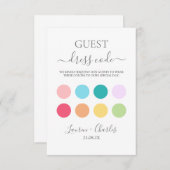 Spring Wedding Dress Code insert kaart (Voorkant / Achterkant)