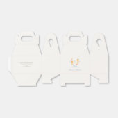 Spring Wedding Floral Crest Monogram Bedankdoosjes (Uitgevouwen)