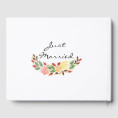 Spring Wedding Floral Wreatfoto Gastenboek (Achterkant)