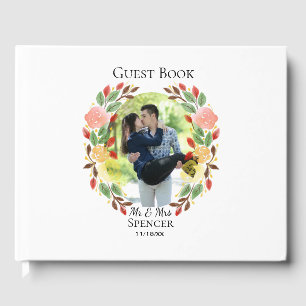 Spring Wedding Floral Wreatfoto Gastenboek