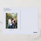 Spring Wedding Flower Bouquet Save the Date Folie Uitnodiging Briefkaart (Achterkant)