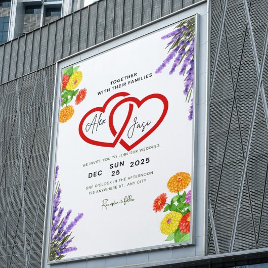 ✨ Spring Wedding Invitation Kaart