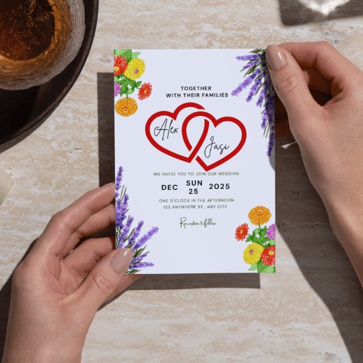 ✨ Spring Wedding Invitation Kaart