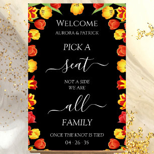 Spring Wedding Kies een stoel niet een kant gepers Poster