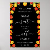Spring Wedding Kies een stoel niet een kant gepers Poster (Voorkant)