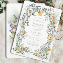 Spring Wedding Kleurrijke Wildflower Bloemen Trend
