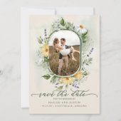 Spring Wedding Kleurrijke Wildflower Bloemen Trend Save The Date (Voorkant)