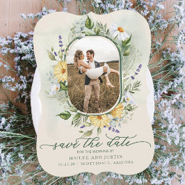 Spring Wedding Kleurrijke Wildflower Bloemen Trend Save The Date