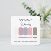 Spring Wedding Palette 2026 Card Kaart (Staand voorkant)