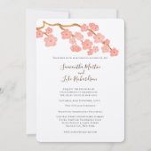 Spring Wedding Sakura Cherry Blossom Tree Kaart (Voorkant)