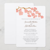 Spring Wedding Sakura Cherry Blossom Tree Kaart (Voorkant / Achterkant)