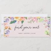Spring Wedding Seating Chart Vind uw stoel Kaart (Voorkant)
