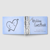 Spring Whimsical Birch Tree Gastboek Gastenboek (Volledig)