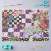 Spring Whimsy checkt papier voor afgedankte weefse (Craft)