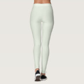 Spring Whisper Groen Effen Kleur Leggings (Achterkant)