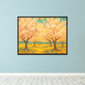 Spring Whispers in Bloom Canvas Afdruk (Insitu (Houten vloer))
