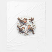 Spring Whispers on the Branches Fleece Deken (Voorkant)