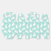 Spring White Bunnies Patroon Bedankdoosjes (Ongevouwen)