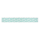 Spring White Bunnies Patroon Grosgrain Lint (Voorkant)
