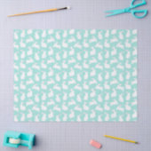 Spring White Bunnies Patroon Tissuepapier (Craft)