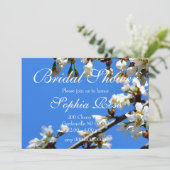 Spring white cherry Blossom Kaart (Staand voorkant)