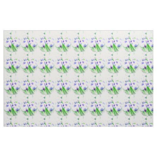 Spring White Crocus Stof (Fat Quarter)