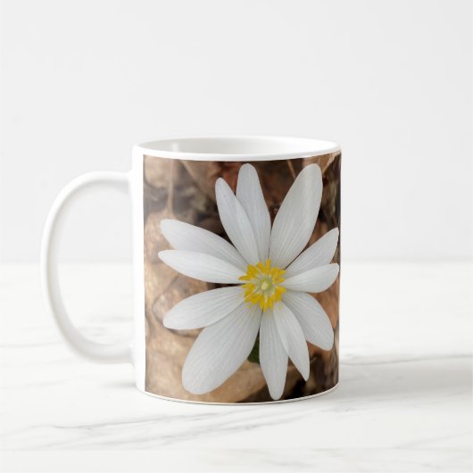 Spring White Flower Photo Mok (Links)