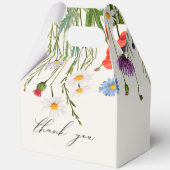Spring Wild Flower Meadow Wedding Bedankdoosjes (Achterkant)