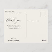 Spring Wild Flower Meadow Wedding Bedankt Briefkaart (Achterkant)