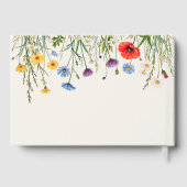 Spring Wild Flower Meadow Wedding Gastenboek (Achterkant)