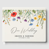 Spring Wild Flower Meadow Wedding Gastenboek (Voorkant)