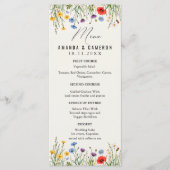 Spring Wild Flower Meadow Wedding Menu (Voorkant)